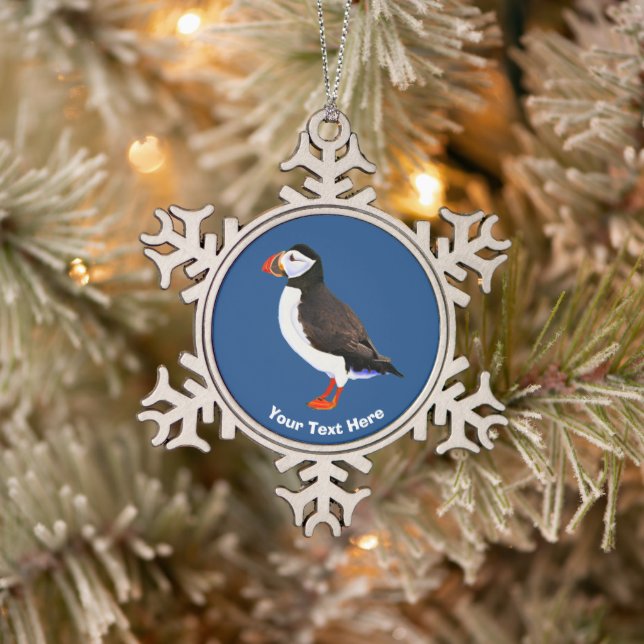 Ornement Flocon De Neige Puffin de l'Atlantique (Arbre)