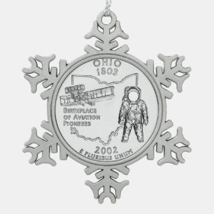 Ornement Flocon De Neige Quartier d'État de l'Ohio
