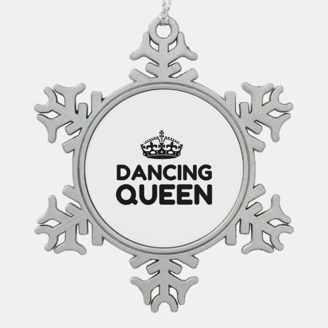 ORNEMENT FLOCON DE NEIGE QUEEN DANCING (Devant)
