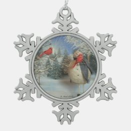 Ornement Flocon De Neige Refroidissement avec des amis