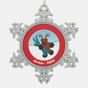 Ornement Flocon De Neige Renne