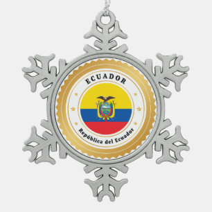 Ornement Flocon De Neige República del Ecuador