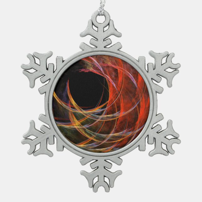 Ornement Flocon De Neige Rompre le cercle de l'art Abstrait (Devant)