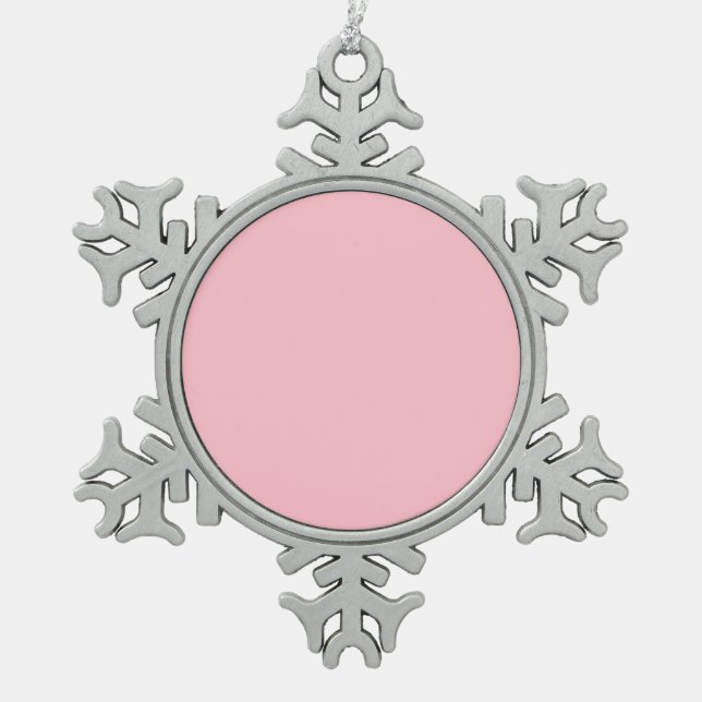 Ornement Flocon De Neige rose (Devant)