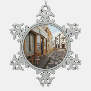 Ornement Flocon De Neige Rue piétonnière