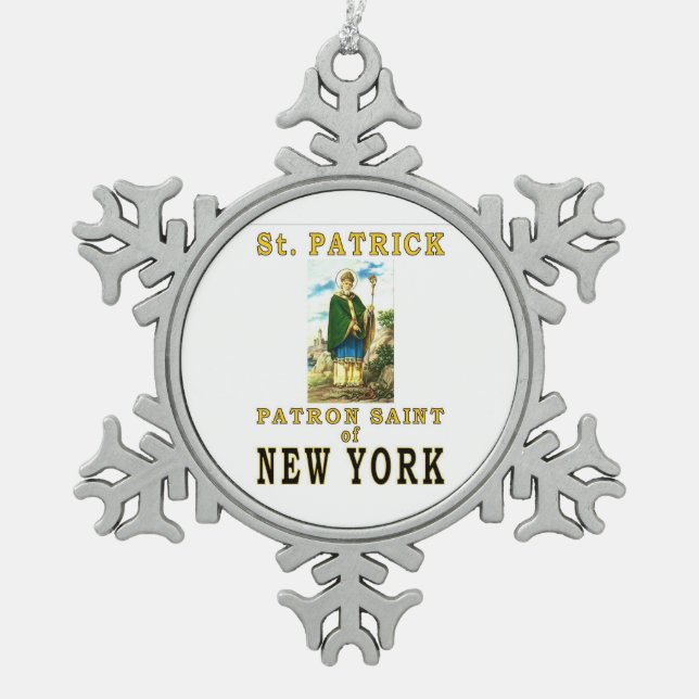 ORNEMENT FLOCON DE NEIGE SAINT PATRICK (Devant)