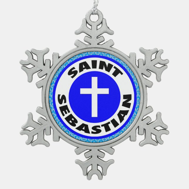 Ornement Flocon De Neige Saint-Sébastien (Devant)