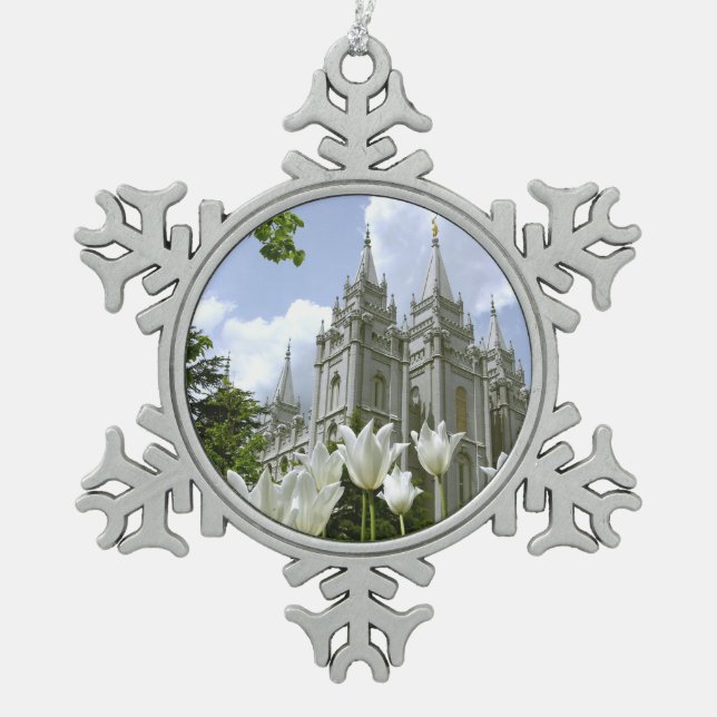 Ornement Flocon De Neige Salt Lake City, LDS Temple (Devant)