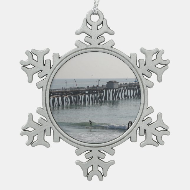Ornement Flocon De Neige San Clemente la Californie (Devant)