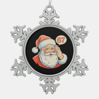 Ornement Flocon De Neige Santa Six Seven 6 7 67 Christmas Funny Xmas Meme