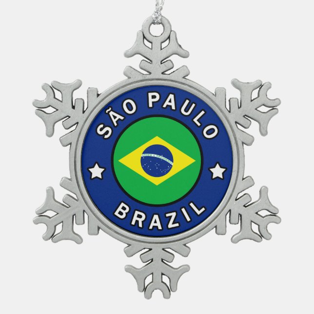 Ornement Flocon De Neige São Paulo Brésil (Devant)