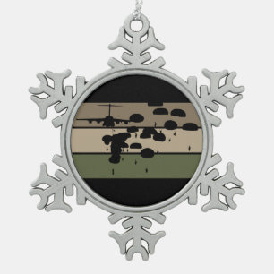 Ornement Flocon De Neige Saut aéroporté