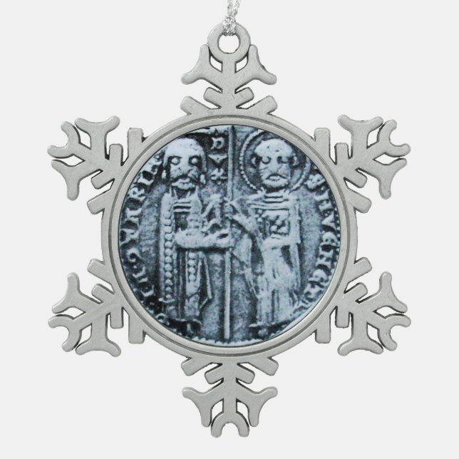 ORNEMENT FLOCON DE NEIGE SCEAU DU MODÈLE DES CHEVALIERS (Devant)