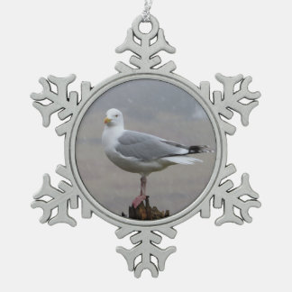 Ornement Flocon De Neige Seagull in Snow 