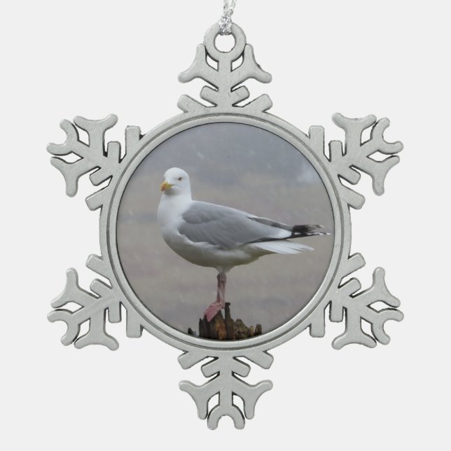 Ornement Flocon De Neige Seagull in Snow  (Devant)