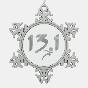 Ornement Flocon De Neige semi-marathon 13,1