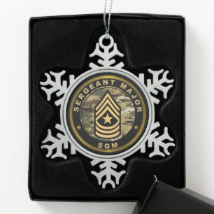 Ornement Flocon De Neige Sergent-major adjoint CSM