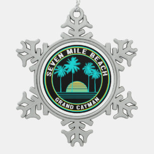 Ornement Flocon De Neige Seven Mile Beach Grand Cayman Island