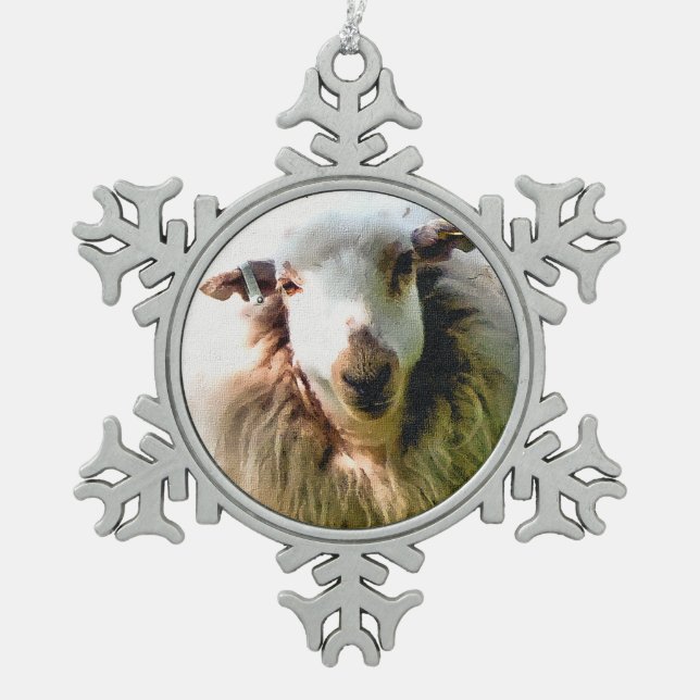 ORNEMENT FLOCON DE NEIGE SHEEP (Devant)