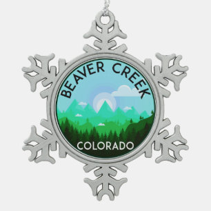 Ornement Flocon De Neige Ski du Colorado de Beaver Creek de ski