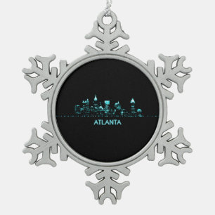 Ornement Flocon De Neige Skyline Atlanta