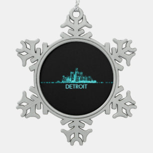 Ornement Flocon De Neige Skyline de Détroit