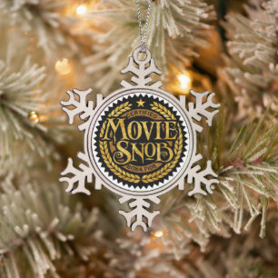 Ornement Flocon De Neige Snob du cinéma - amateur de films drôles