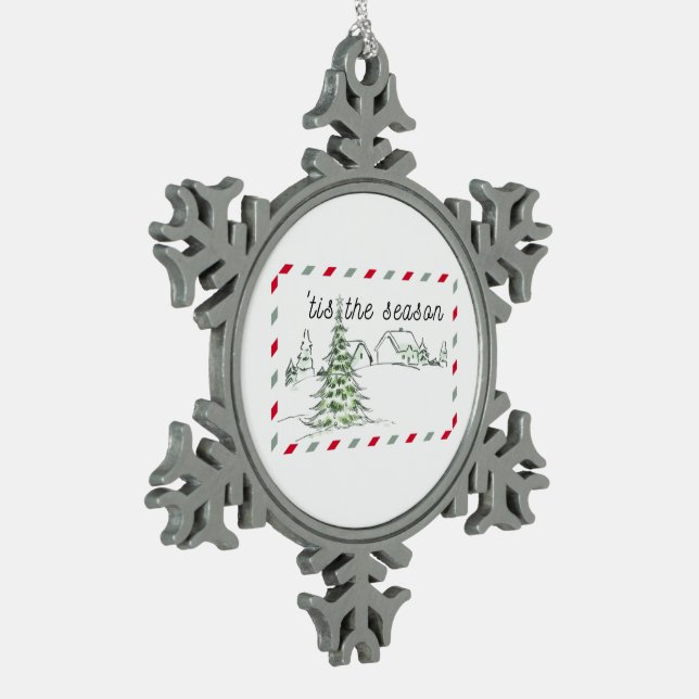 Ornement Flocon De Neige Snowflake Christmas Tree Ornament (Gauche)