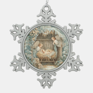 Ornement Flocon De Neige Snowflake Framed Ornament