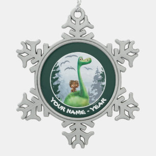 Ornement Flocon De Neige Spot Et Arlo En Forêt