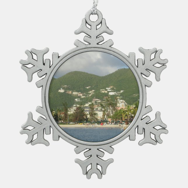 Ornement Flocon De Neige St Maarten de baie de Simpson (Devant)