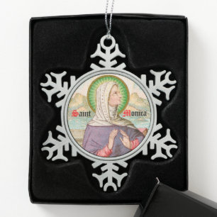 Ornement Flocon De Neige St. Monica of Tagaste (SAU 047; détail)