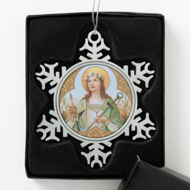 Ornement Flocon De Neige St. Philomena (BK 005) (Boîte)