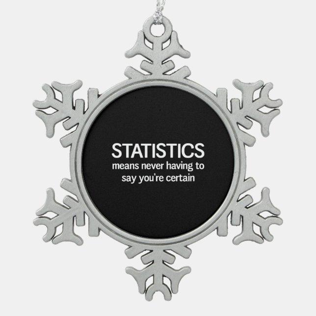Ornement Flocon De Neige Statistiques (Devant)