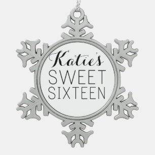 Ornement Flocon De Neige Sucre customisé 16 Faveur