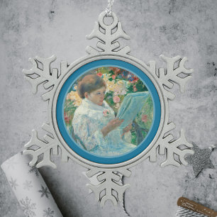 Ornement Flocon De Neige Sur le Balcon - Mary Cassatt - Art raffiné Repro O