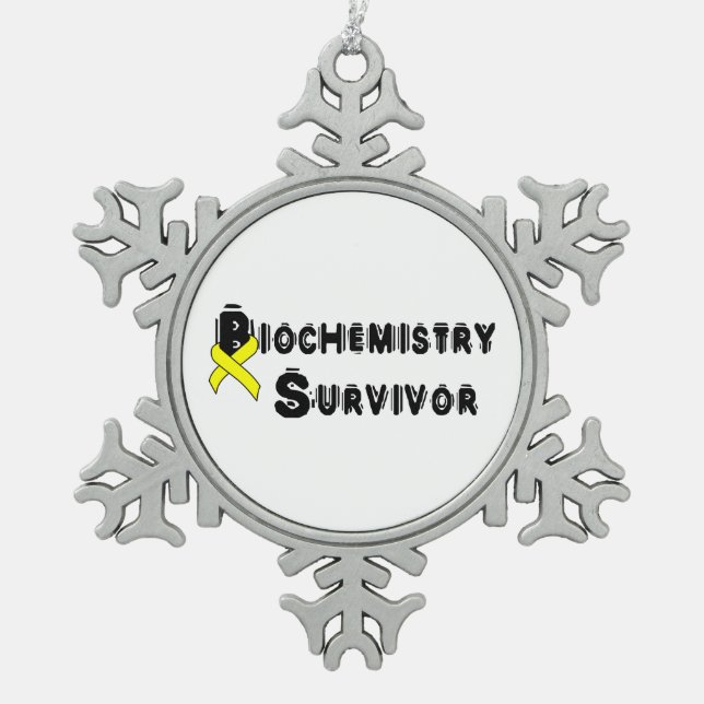 Ornement Flocon De Neige Survivant en biochimie (Devant)