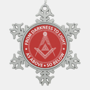 Ornement Flocon De Neige Symbole franc-maçonnerie