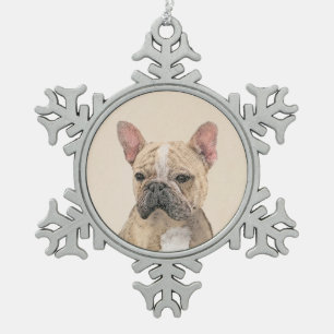 Ornement Flocon De Neige Tableau Français Bulldog (Sable) - Joli Original D
