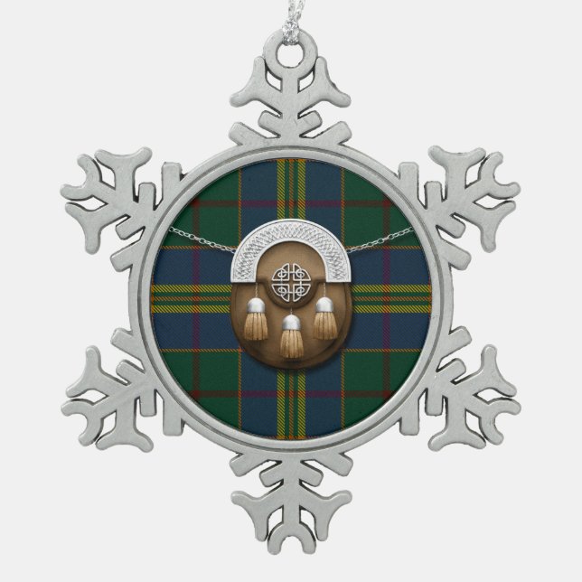 Ornement Flocon De Neige Tartan et escarcelle irlandais de Kilkenny du (Devant)