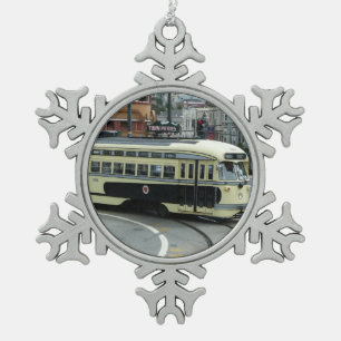 Ornement Flocon De Neige Téléphérique de San Francisco