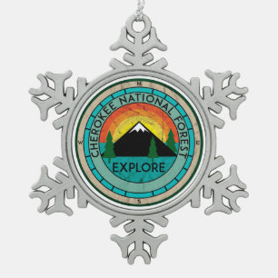 Ornement Flocon De Neige Tennessee de la forêt nationale de Cherokee
