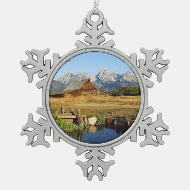 Ornement Flocon De Neige Thomas A. Moulton Barn (Devant)