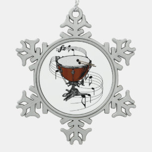 Ornement Flocon De Neige Timbales (tambour de bouilloire)