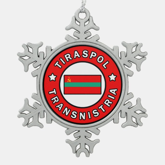 Ornement Flocon De Neige Tiraspol Transnistrie (Devant)