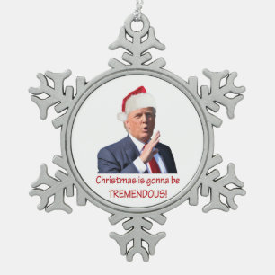 Ornement Flocon De Neige Trump : Noël va être formidable !