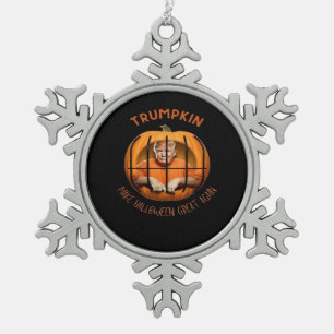 Ornement Flocon De Neige Trumpkin rend Halloween grand à nouveau - Sloth Ma