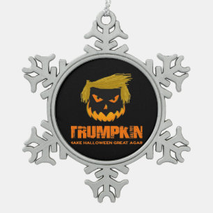 Ornement Flocon De Neige Trumpkin, Rendre Halloween grand à nouveau classiq