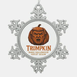 Ornement Flocon De Neige Trumpkin... Rendre Halloween plus grand