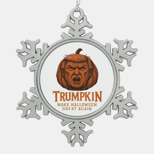 Ornement Flocon De Neige Trumpkin... Rendre Halloween plus grand (Devant)